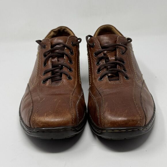 Born Bicycle Toe Oxford Sneakers Mens 10 Brown Leather Lace Up Casual Shoes main image 6